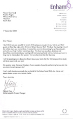 Enham Catering for Charity