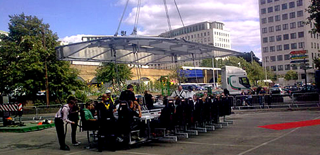 Corporate Product Launch-Dinner in the Sky